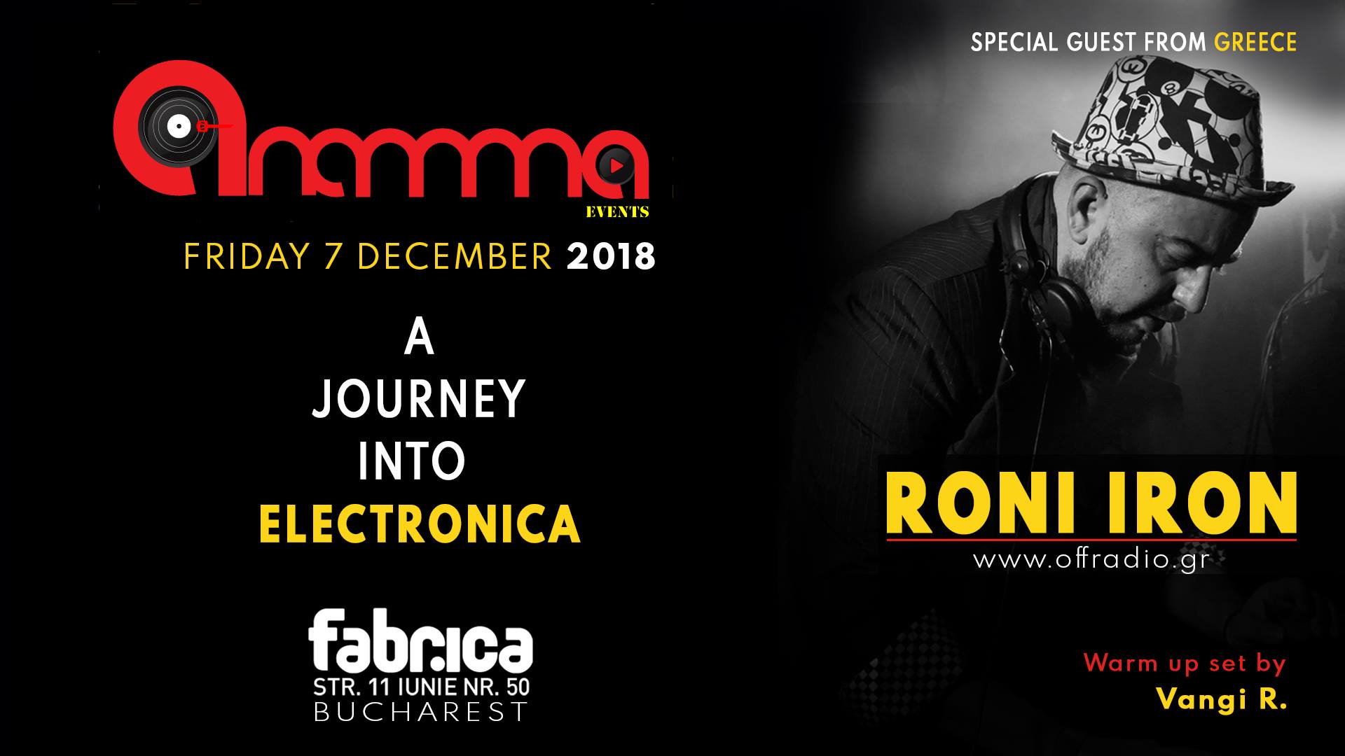 A Journey Into Electronica Roni Iron (GR) at club Fabrica